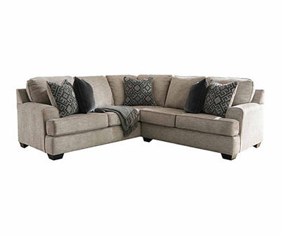 Signature Design By Ashley Bovarian Stone 2-Piece Sectional with Right-Facing Loveseat