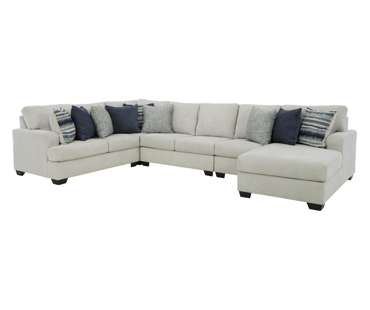 Signature Design By Ashley Lowder Stone 5-Piece Sectional with Right-Facing Chaise