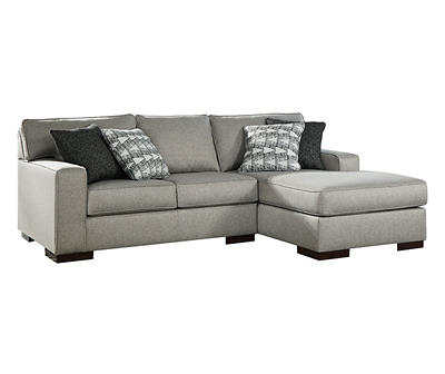 Signature Design By Ashley Marsing Nuvella Slate 2-Piece Sectional with Right-Facing Chaise