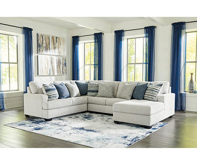 Signature Design By Ashley Lowder Stone 4-Piece Sectional with Right-Facing Chaise