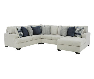 Signature Design By Ashley Lowder Stone 4-Piece Sectional with Right-Facing Chaise